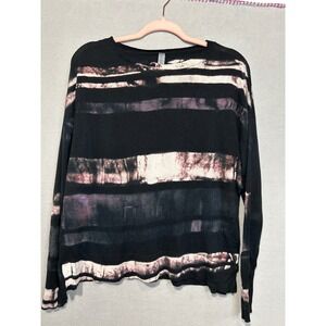 Match Tie Dye‎ Long Sleeve Top womens size 2 Trendy Pullover lightweight